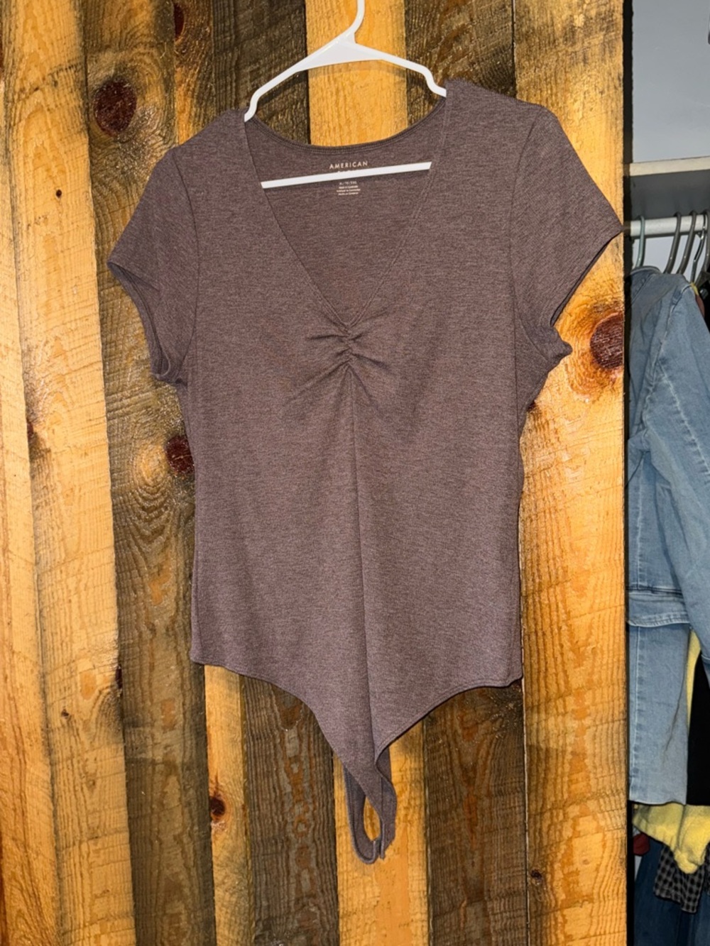 American Eagle Outfitters V-Neck Bodysuit